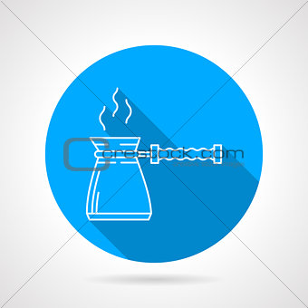 Line vector icon for coffee pot