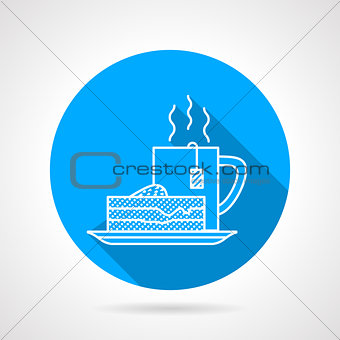 Line vector icon for tea party