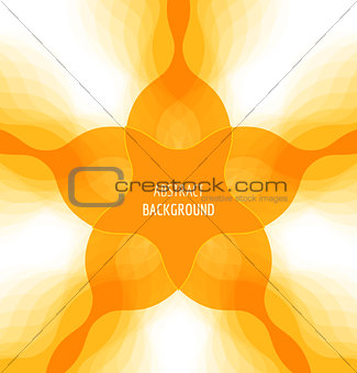 Abstract orange background with banner