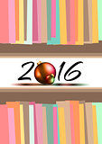 2016 New Year and Happy Christmas background 