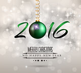 2016 Merry Chrstmas and Happy New Year Background for your dinner invitations