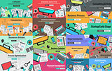 MEGA PACK of Design Concepts for business strategy 