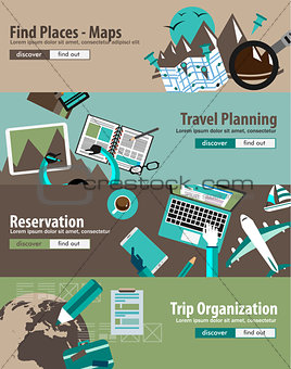 Concept For Travel Organization and Trip Planning