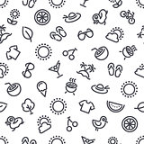 Summer and Vacation Seamless Pattern