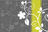 gray floral background