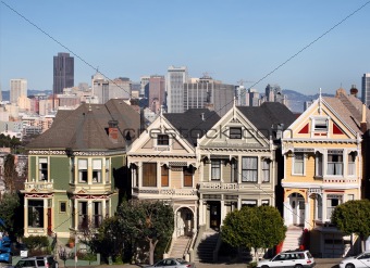 Victorian houses in San Francisco