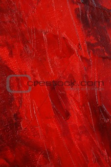 Red paint abstract
