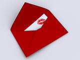 Envelope with lips 