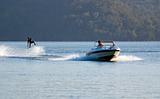 waterki jump stunt speed boat
