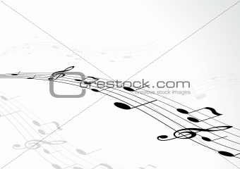 Tunes with text. Vector art