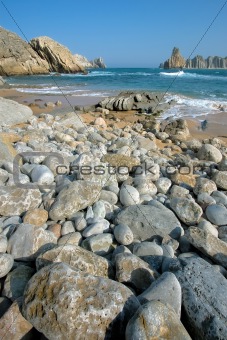 Beach on the coast of Cantabria