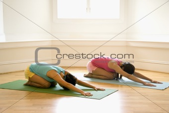 Yoga class women