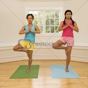Yoga fitness women