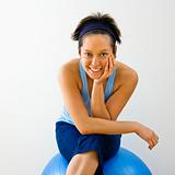 Smiling fitness woman