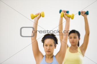 Women doing workout