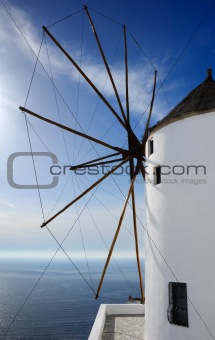 Windmill in Santorini