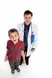 Doctor with child patient