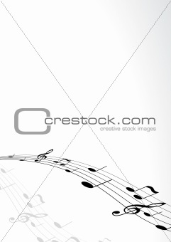 Tunes with text. Vector art