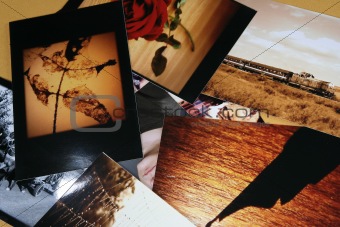 Photo Album with copy space