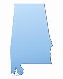 Alabama(USA) map