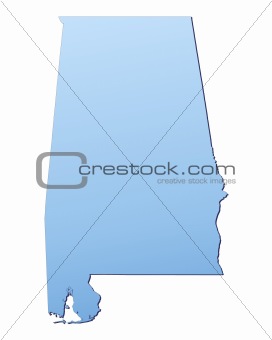 Alabama(USA) map