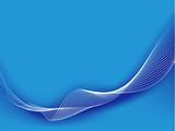 abstract Line art background, stylized waves