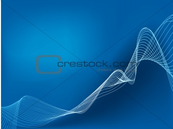 abstract Line art background, stylized waves