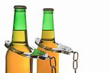 Beer, Keys and Handcuffs - Drunk Driving Concept 