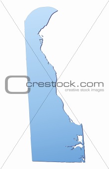 Delaware(USA) map