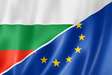 Bulgaria and Europe flag