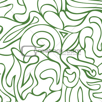 Abstract green and white colors composition
