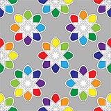 Flower seamless pattern bright colors