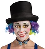 Smiling clown and colorful