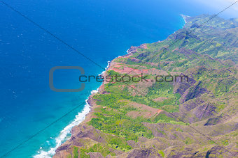 kauai view from helicopter