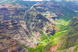waimea canyon view from above