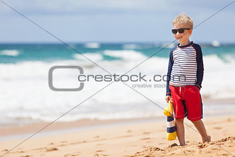 boy at the beach