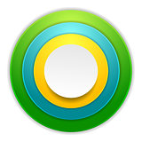 Bright colorful circles corporate background