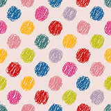 Scribbled dots color pattern background