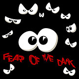 Illustration of fear of the dark as discomfort.