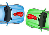 Colorful cars