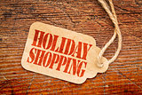 Holiday shopping  sign a paper price tag