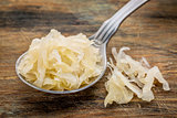 tablespoon of sauerkraut