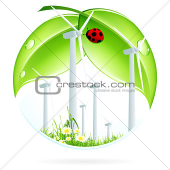 Wind Power Plant Icon