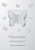 Paper cutout butterflies