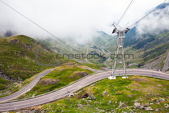 Transfagarasan mountain road from Romania