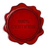 100% CERTIFIED wax seal