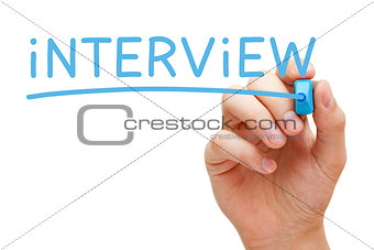 Interview Blue Marker