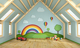 Playroom in the attic