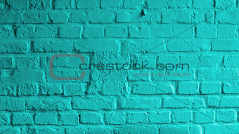 Turquoise Brick Background