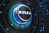 Rules Controller on Black Control Console.